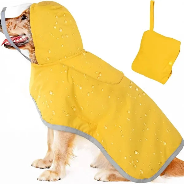 Foldable Portable Pet Raincoat Lightweight Waterproof Jacket