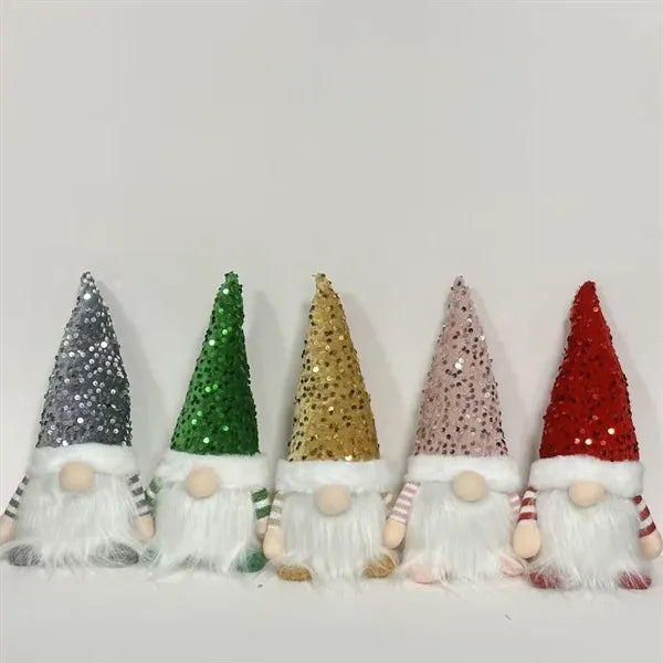 Lighted Christmas Gnome with Sequins for Thanksgiving Gift