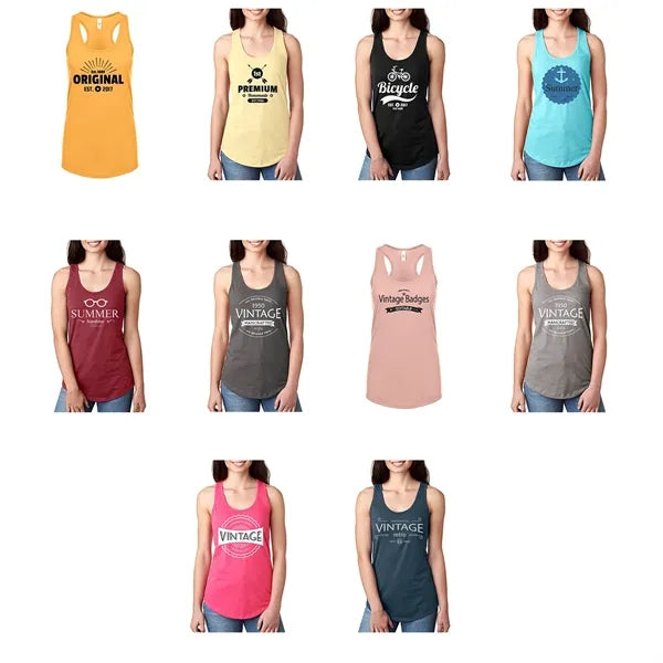 Next Level Ladies Jersey Tank Tops 4.3 oz
