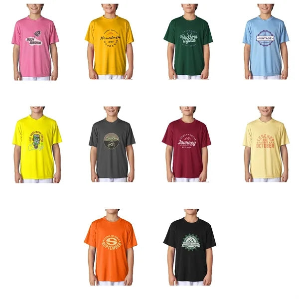 UltraClub Youth Cool & Dry Training Tee 4 oz