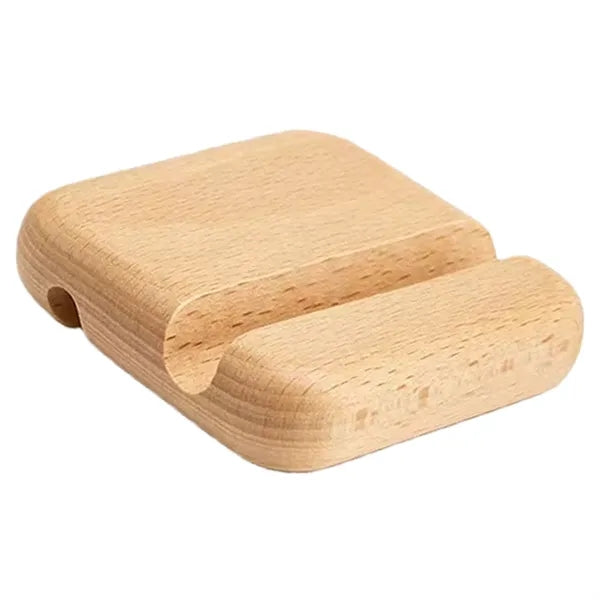 Eco Friendly Wooden Phone Stand Compact Portable Durable