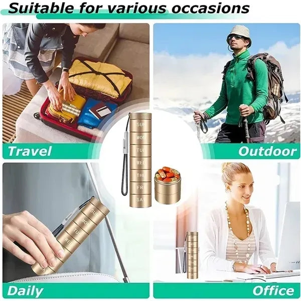 Day Daily Medicine Organizer Holder