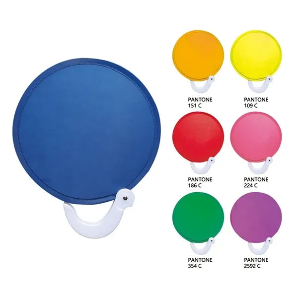 Twist And Chill Foldable Nylon Hand Fan With Handle