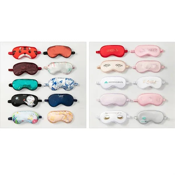 Simulated Silk Sleep Eye Mask with Adjustable Elastic Band