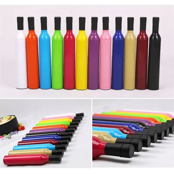 Wine Bottle Travel Umbrella Compact Folding