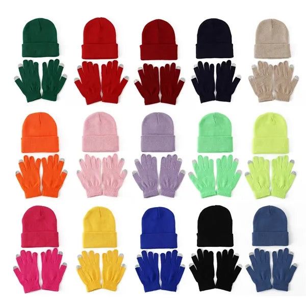 Custom Beanie And Gloves Set