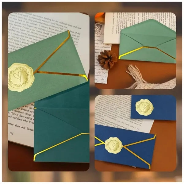 Business Envelopes with Gold Border