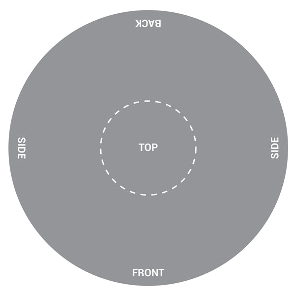 30" Round Customized Table Throw
