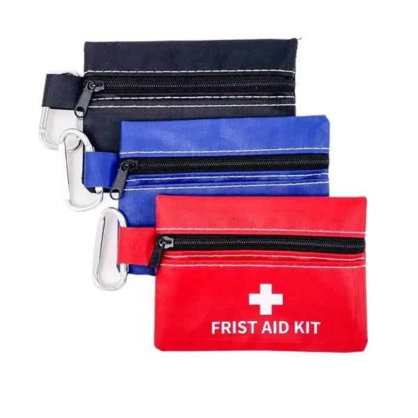 Portable Oxford First Aid Pouch with Carabiner