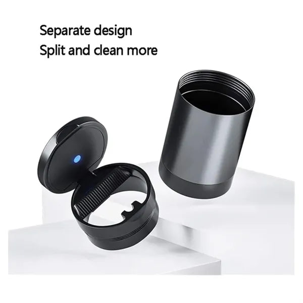 Thicken Aluminum Car Ashtray with Lid Led