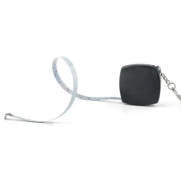 2m 6ft Portable Ruler Metal Tape Measure Keychain