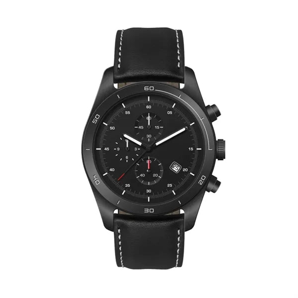 42MM, SS, BLACK CASE, CHRONO MVT, DTE