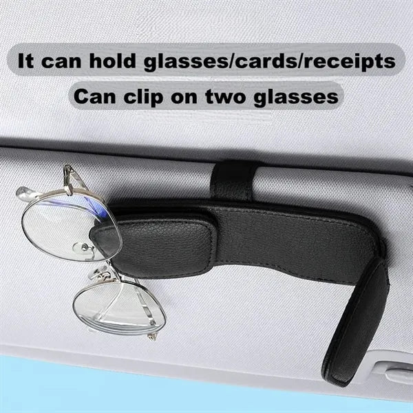 Magnetic Leather Sunglasses Holder