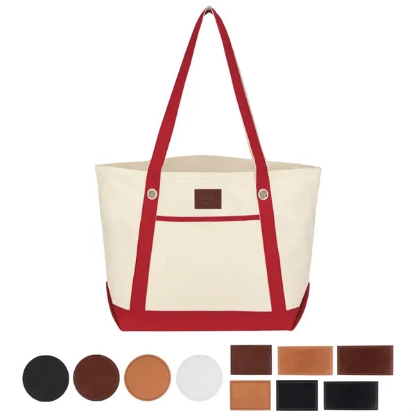 Medium Cotton Canvas Sailing Tote Bag
