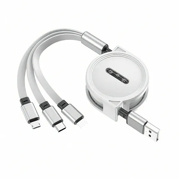 Extendable 3-In-1 Multi-Purpose Charging Cable