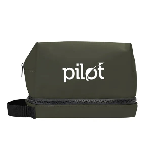 Hudson Recycled Leatherette Cosmetic Bag