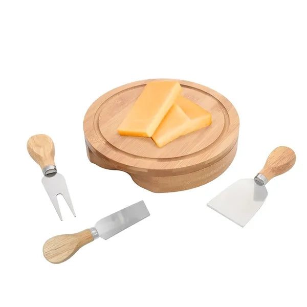 3-Piece Bamboo Cheese Server Kit