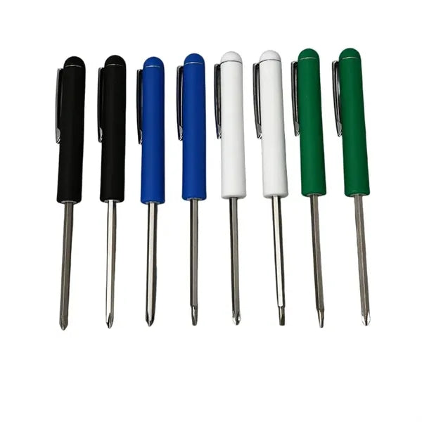 Pocket Pen Screwdriver with Reversible Bit