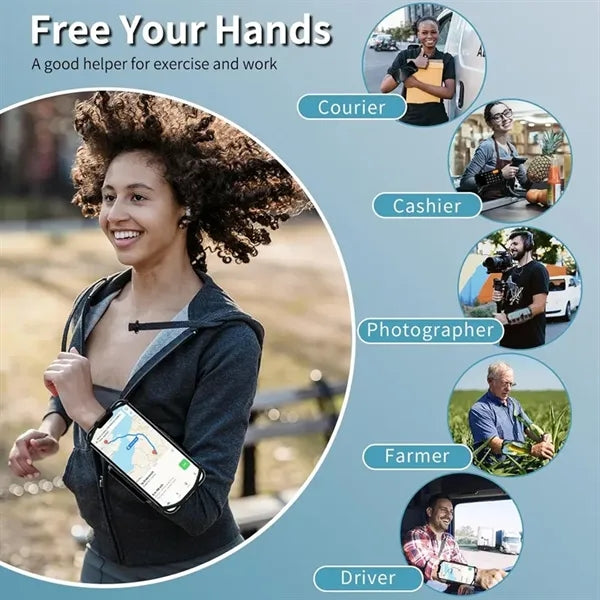 Rotatable Wristband Phone Holder for Running