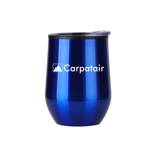 12 oz Stainless Steel Stemless Wine Glass With PP Lining
