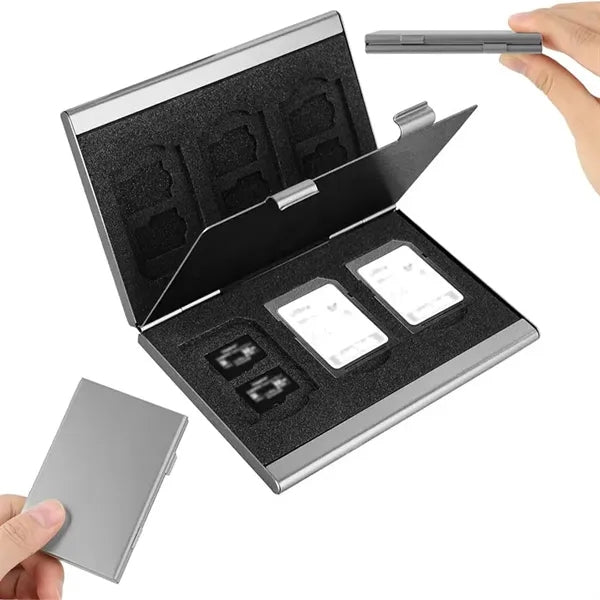 Aluminum SD Card Holder Case