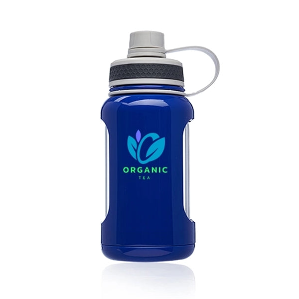 22 oz. Exhibition Glass Bottles with Plastic Wrap and Lid