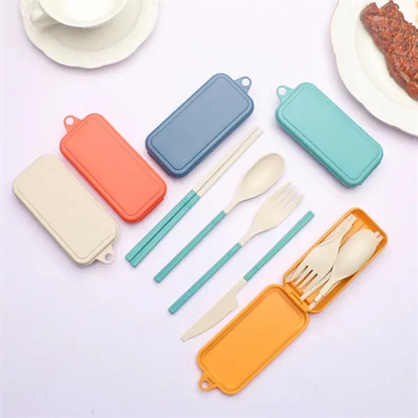 Wheat Straw Portable Utensil Set