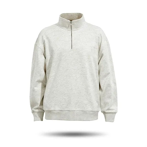 Unisex Lightweight Cotton Quarter Zip Sweatshirt