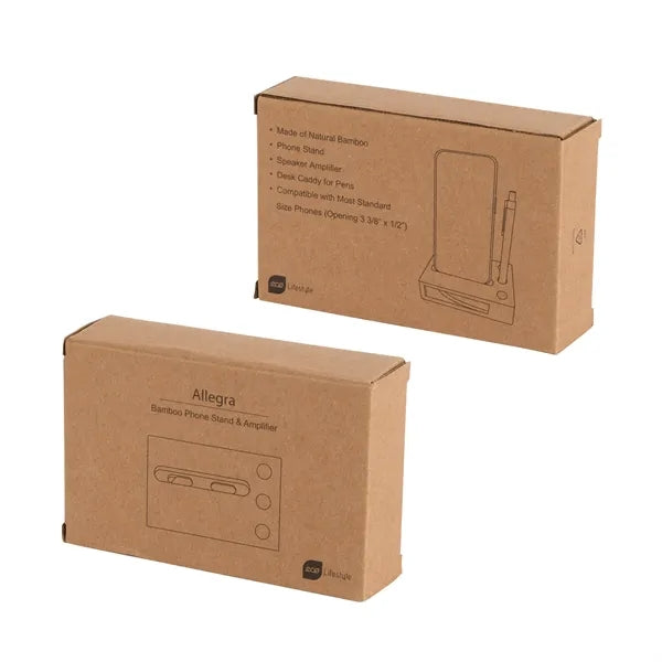 Allegra Bamboo Phone Stand & Amplifier