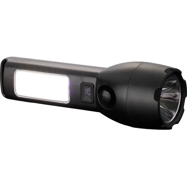 Solar Powered Rechargeable COB Flashlight