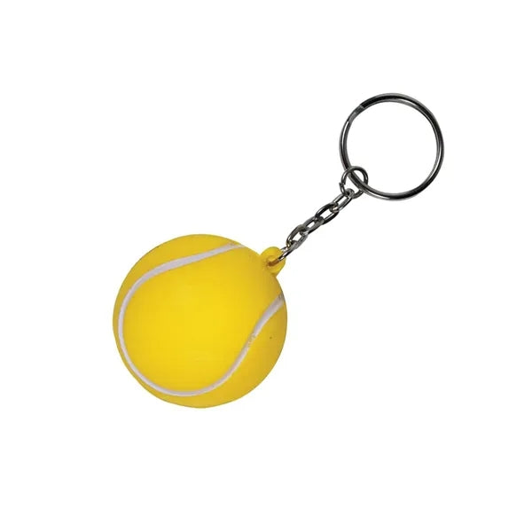 Tennis Ball Shape Stress Reliever Keychain