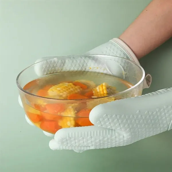 Silicone Heat Resistant Oven Mitts for Cooking & Baking