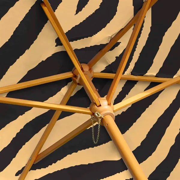7' Wood Market Umbrella Kit Double-Sided (Dye Sublimation)