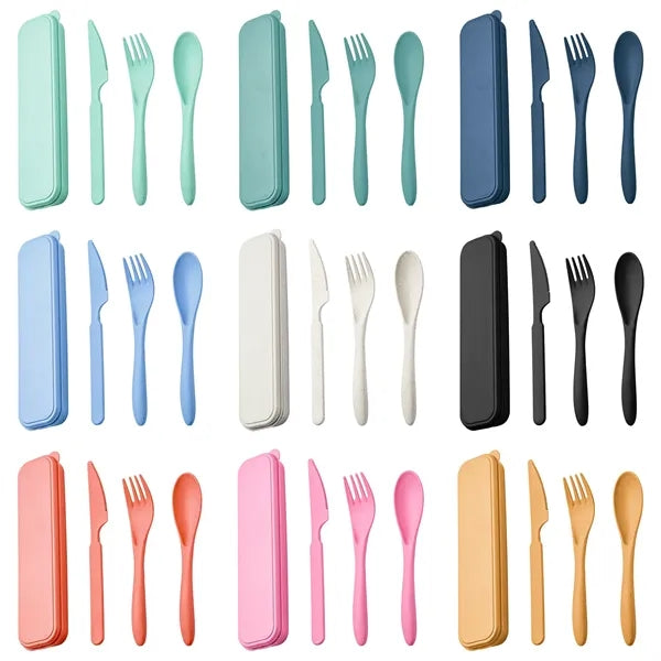 Wheat Straw Portable Tableware Set