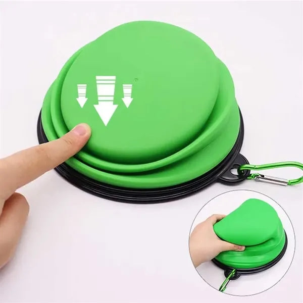 Foldable Dog Bowl With Buckle