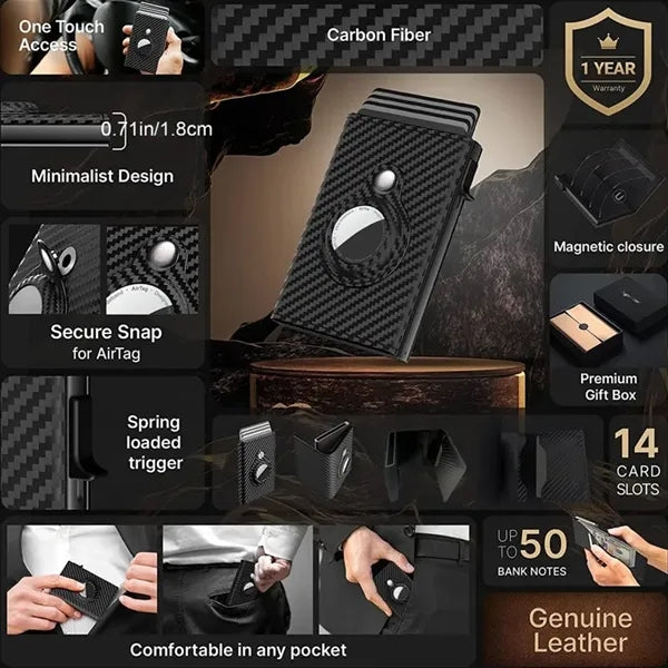 Magnet aluminum box card package