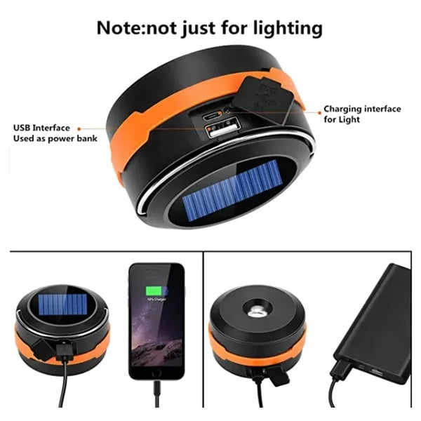 Mini Solar Powered LED Camping Lantern
