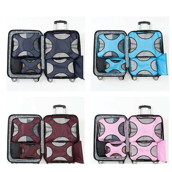 Luggage Organizers Storage Packing Cubes Travel 6 Pcs Set