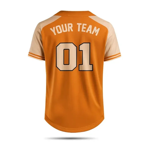 Bee Eye Mesh Men's Full Button Baseball Jersey 150 GSM