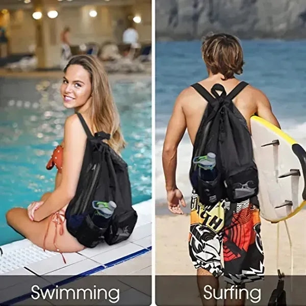 Drawstring Mesh sports Backpack