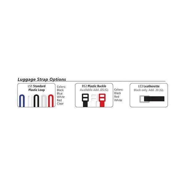PhotoImage Full Color Imprint* ID Slip-In Pocket Luggage Tag