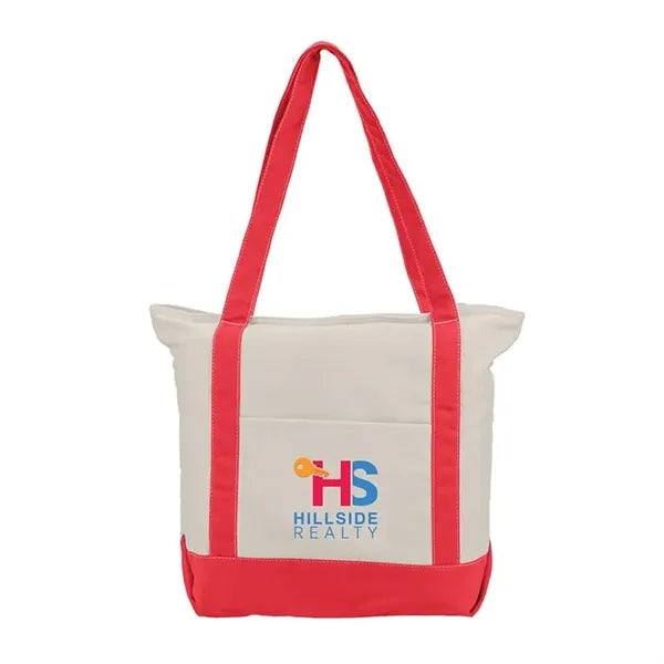 Zephyr - Cotton Canvas Boat Tote Bag -