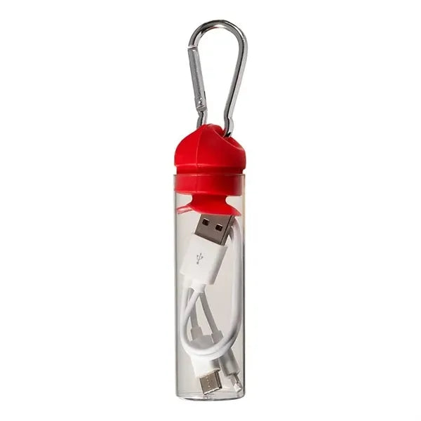 3-in-1 Charger Cable in Carabiner Storage Tube