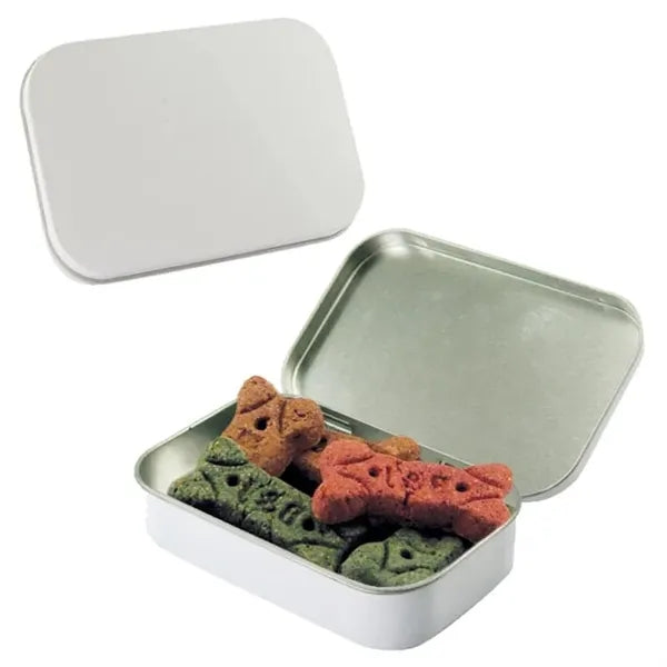 Bone-Shaped Dog Treats in Huge Tin
