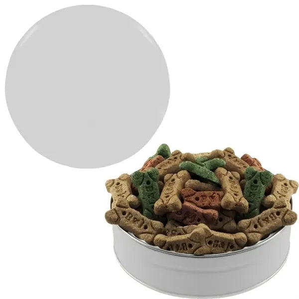 Bone-Shaped Dog Treats in Colored Large Tin