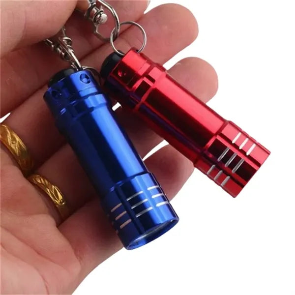 LED Aluminum Flashlight with Keychain Clip