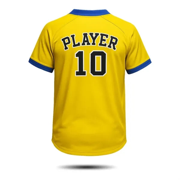 Men's Sublimation 2-Button Baseball Jersey-150G (Interlock)