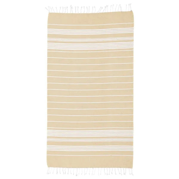 Recycled Beach Blanket With Tassel Fringe