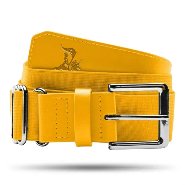 Custom Logo Faux Leather Baseball Belt