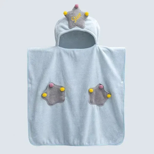 Kids Hooded Bath Towel Wrap